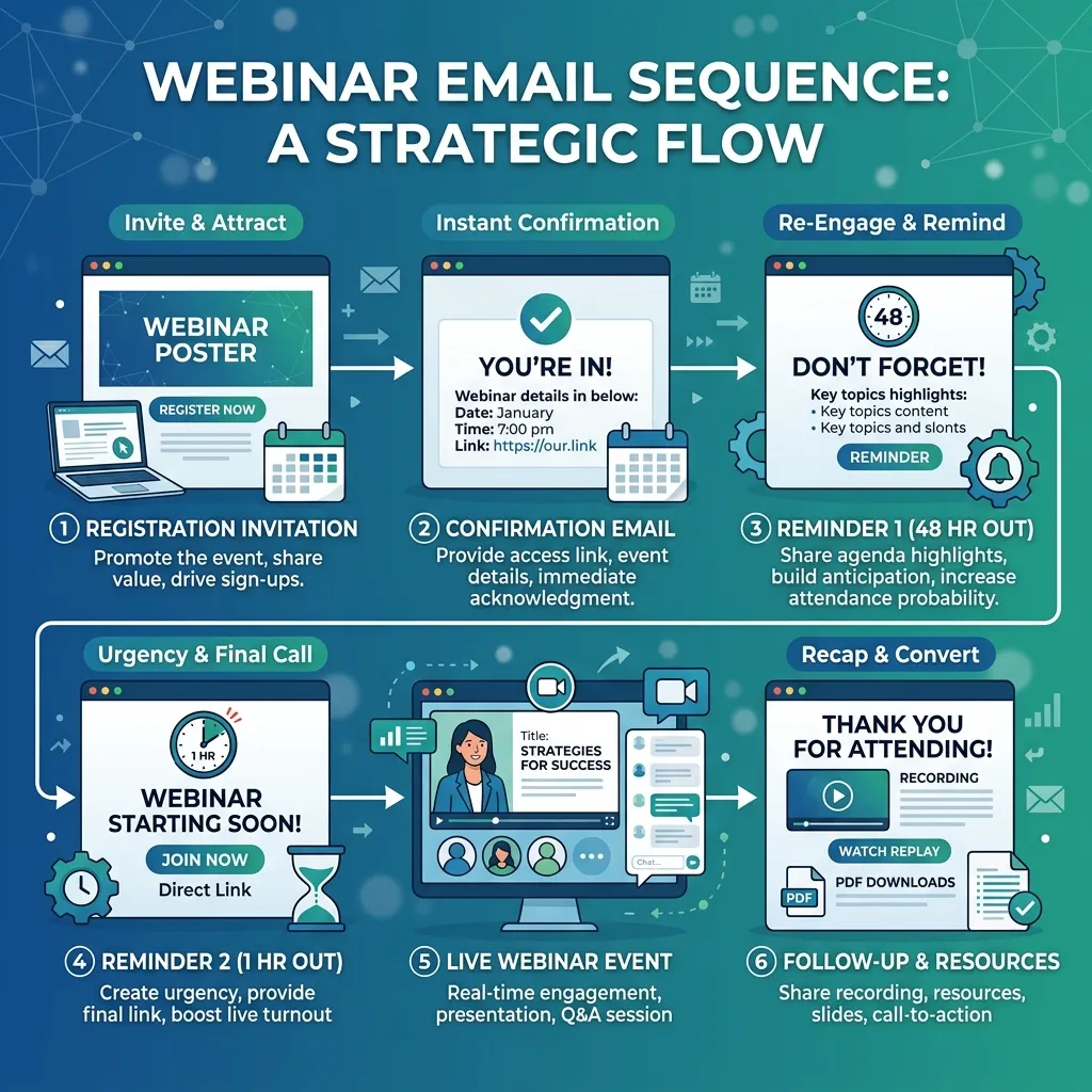 What is a webinar email sequence
