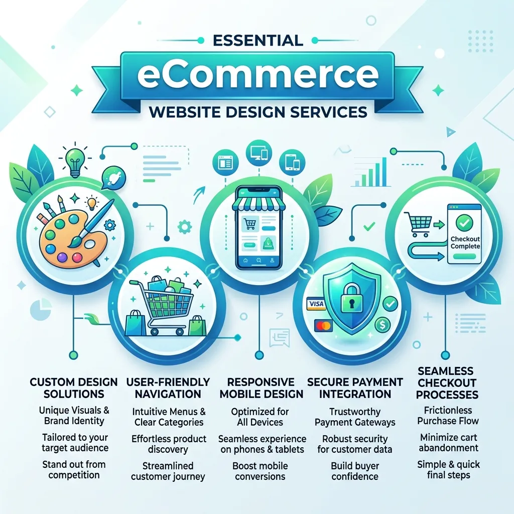 What should eCommerce website design services offer