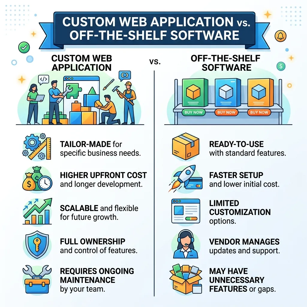 Custom Web Application vs. Off-the-Shelf Software